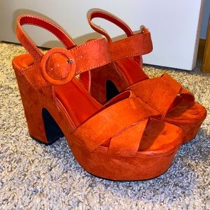 Strappy Bulky Heels